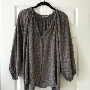 Tucker Leopard Print Blouse